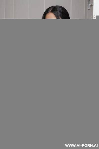 (((realistic look, ultra-realistic))) ((frontal view)) ((gorgeous woman)) (((sexy beautiful mom milf))) ((perfect beautiful face)) ((sexy beautiful plump lips)) ((black hair)) (((very long hair))) ((huge - ai-porn.ai on pornintellect.com