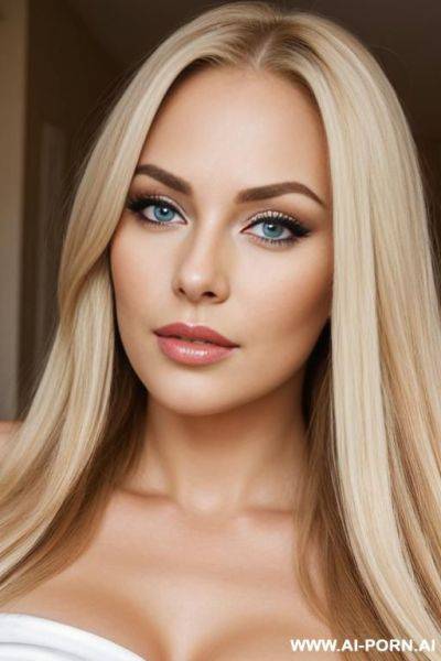 Gorgeous mom, long blonde hair, beautiful deep eyes, plump lips. - ai-porn.ai on pornintellect.com