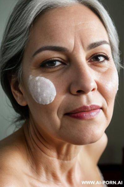 Granny, sperm on face - ai-porn.ai on pornintellect.com