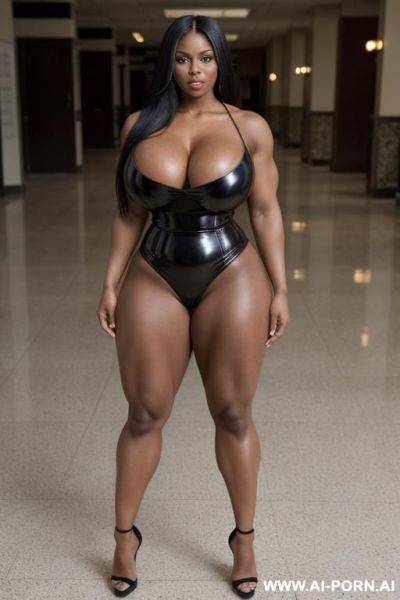Perfect curvy hourglass figure, sexy curvy body, hot beautiful milf, perfectly beautiful face, black milf, long thick hair, sexy, plump lips, thick toned body, busty, real sex bomb, real sex - ai-porn.ai on pornintellect.com