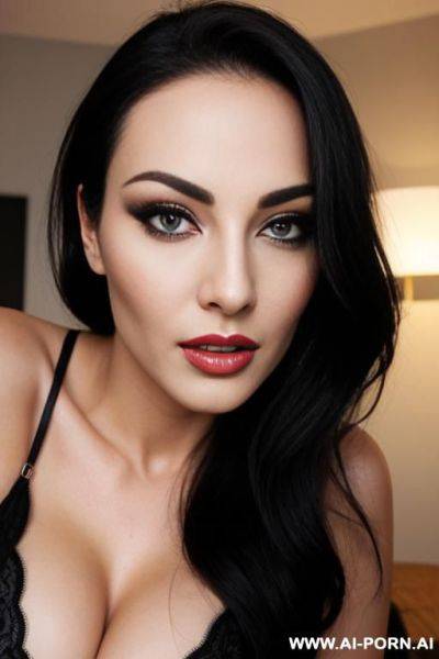 Woman seducing man with face - ai-porn.ai on pornintellect.com