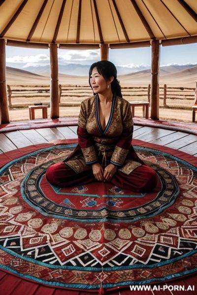 Collective bed yurt mongolia women - ai-porn.ai on pornintellect.com