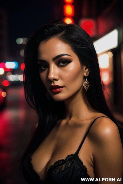 Street, night, street of prostitutes, realistic - ai-porn.ai on pornintellect.com