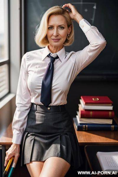 Blond, milf, facial, cumshot, enjoy face, huge cumshot on face, cum all over her face, a lot e of cum - ai-porn.ai on pornintellect.com