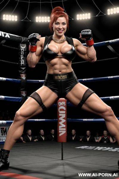 Total naked, over knee stiletto long leather boots, full tattooed, - ai-porn.ai on pornintellect.com