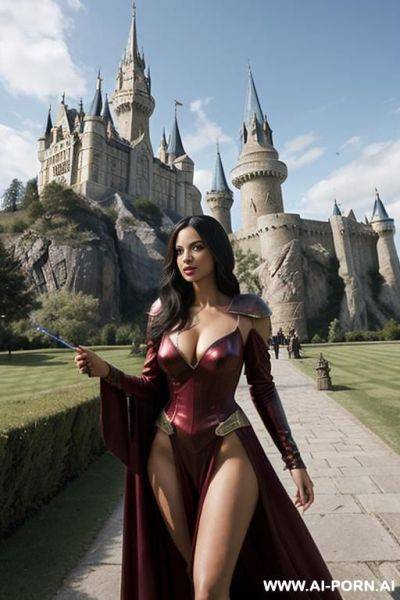 (famous fictional wizard castle) (famous fictional smart wizard woman) - ai-porn.ai on pornintellect.com