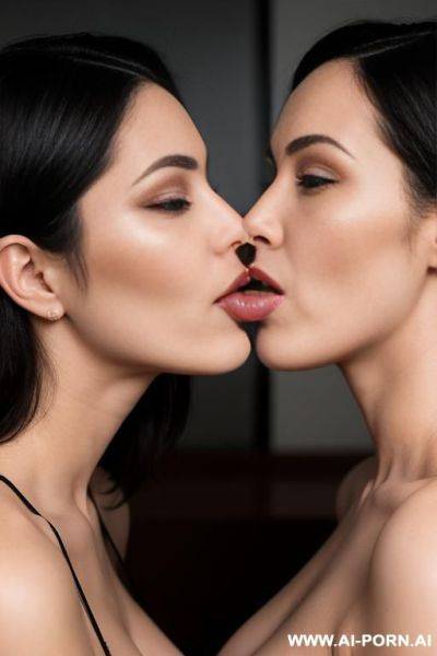 Two lesbian womans suck tits face to face - ai-porn.ai on pornintellect.com