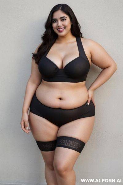 Mexican, supermodel, nerd, big nose, big lips, extra thicc, extremely wide hips - ai-porn.ai - Mexico on pornintellect.com