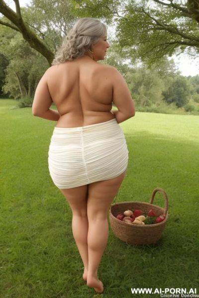 Village farms! forest! old woman, standing on the grass! barefoot. nude ass flash! barefoot! skirt - nude ass flash! nude ass! - ai-porn.ai on pornintellect.com