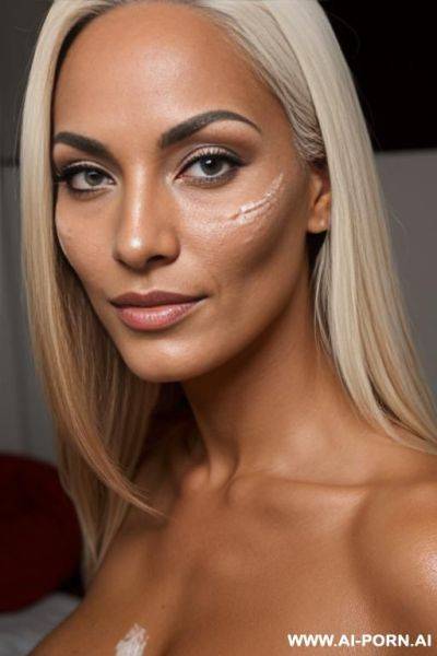 Naked tanned grabbed woman does a big facial split - ai-porn.ai on pornintellect.com