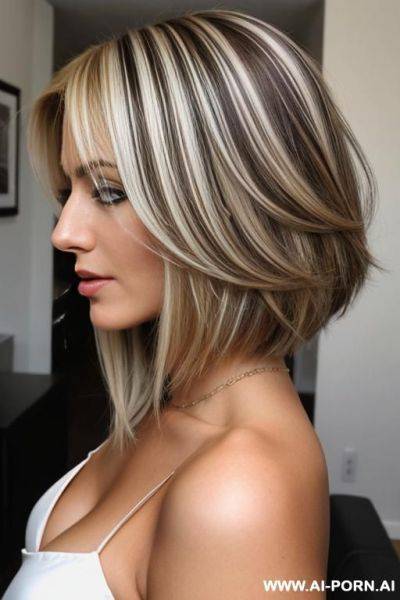Blonde highlights - ai-porn.ai on pornintellect.com