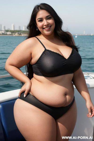 Mexican, supermodel, nerd, big nose, big lips, extra thicc, extremely wide hips, massive legs - ai-porn.ai - Mexico on pornintellect.com