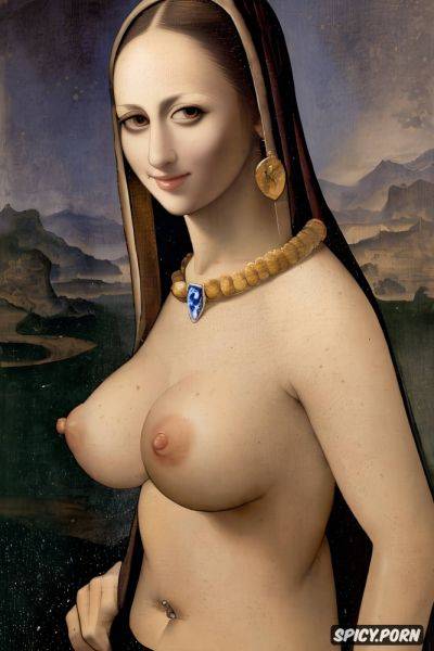 Mona lisa, detailed, portrait, high resolution, fine brushstroke - spicy.porn on pornintellect.com