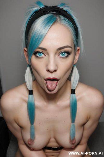 Two naked 1 beautiful womans giving a sloppy blowjob - ai-porn.ai on pornintellect.com