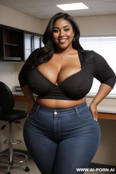 Mexican, big butt, very big nose, big lips, s, wide hips, plump, dark skin - ai-porn.ai - Mexico on pornintellect.com
