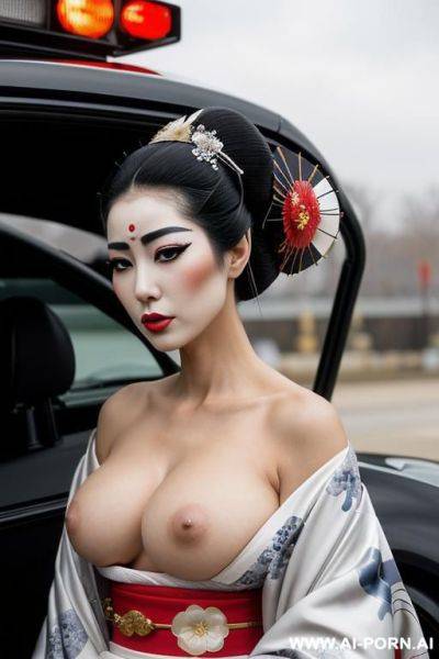 ((topless)), (exposed breasts), (no top), (soft seductive smile), (light tan), (plump tits), (perfect nipples) - ai-porn.ai on pornintellect.com