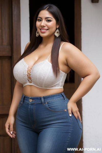 Mexican, big nose, wide hips, bimbo, extra thicc - ai-porn.ai - Mexico on pornintellect.com