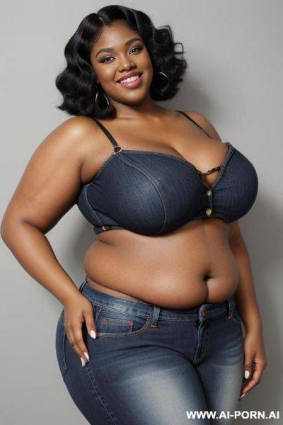 Supermodel, black woman, wide hips, ditzy - ai-porn.ai on pornintellect.com