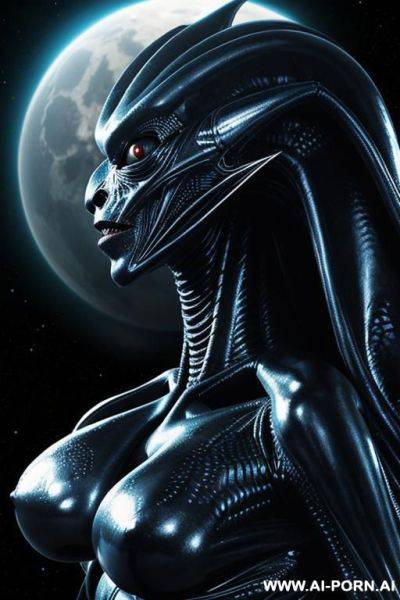 (extraterrestrial creature) (monster) (spaceship) - ai-porn.ai on pornintellect.com