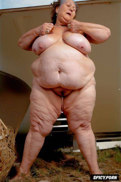 Extremely fat thighs, outdoors, big thick thighs, big very fat obese belly - spicy.porn on pornintellect.com