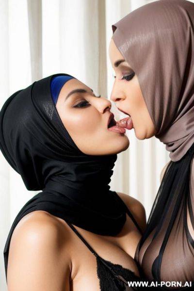 Two hijab womans licking pussy - ai-porn.ai on pornintellect.com