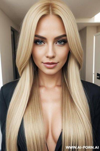 Long blonde hair, not naked - ai-porn.ai on pornintellect.com