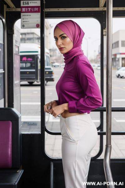 Hijab ass women in bus public gy gystyle - ai-porn.ai on pornintellect.com