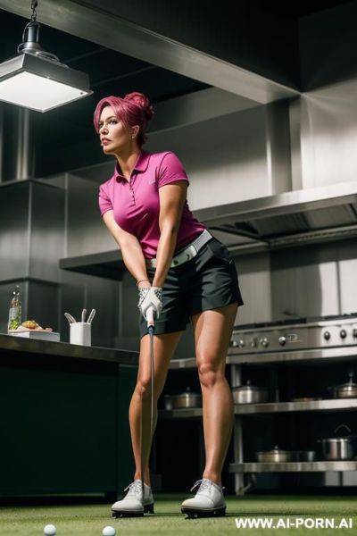 Red hair, curly, full body naked, mediul breasts - ai-porn.ai on pornintellect.com