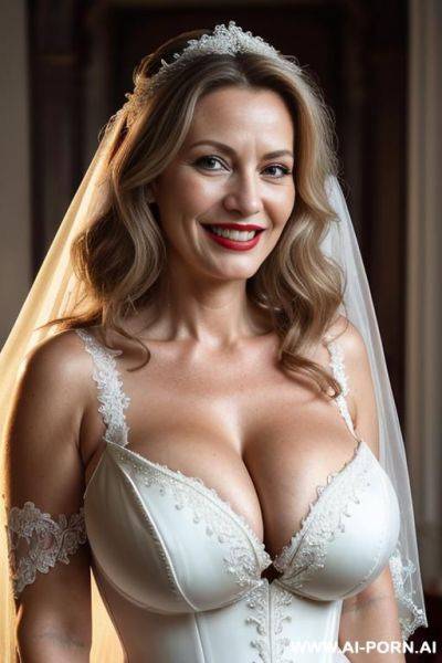 (((cleavage))), (((gigantic boobs))), closeup, lipstick - ai-porn.ai on pornintellect.com