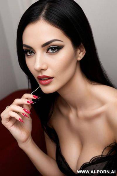 Girl with long nails - ai-porn.ai on pornintellect.com