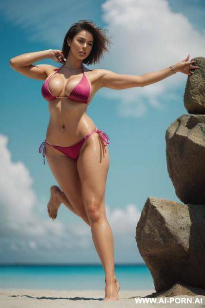 Girl in bikini getting fucked in her pussy from behind - ai-porn.ai on pornintellect.com