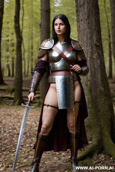 Roman soldier with sword - ai-porn.ai on pornintellect.com