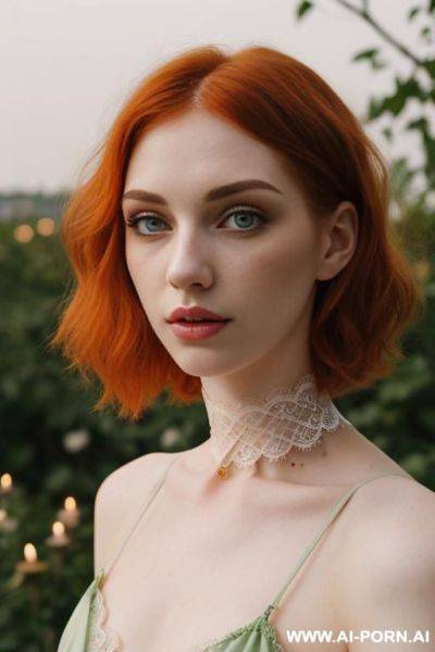 (lace choker) (emo) (pale skin) - ai-porn.ai on pornintellect.com