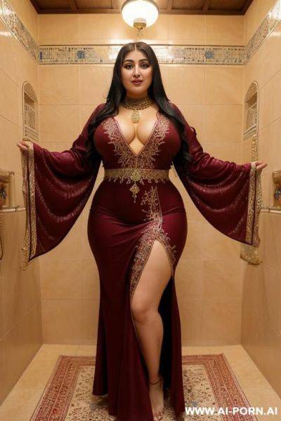 Pretty face chubby naked big ass wide hips full body view oiled - ai-porn.ai on pornintellect.com