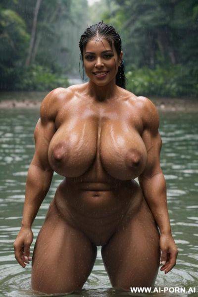 (((realistic look, super realistic))) (((frontal view))) ((sexy beautiful milf, perfect milf)) ((black hair, long ponytail hairstyle)) ((perfect beautiful face)) ((sexy beautiful plump lips)) (((curvy firm - ai-porn.ai on pornintellect.com