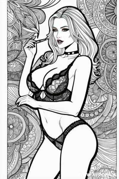 Colouring book cover - ai-porn.ai on pornintellect.com
