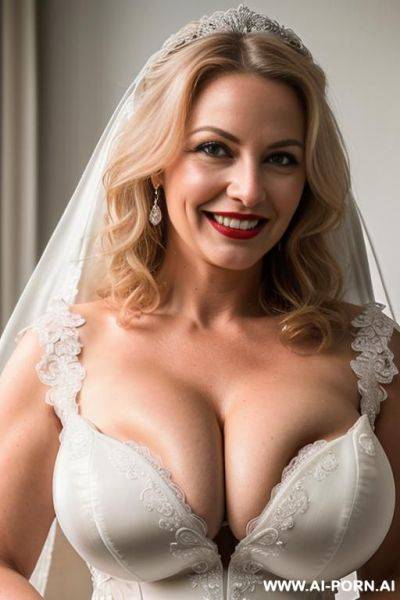 (((cleavage))), (((gigantic boobs))), closeup, lipstick - ai-porn.ai on pornintellect.com