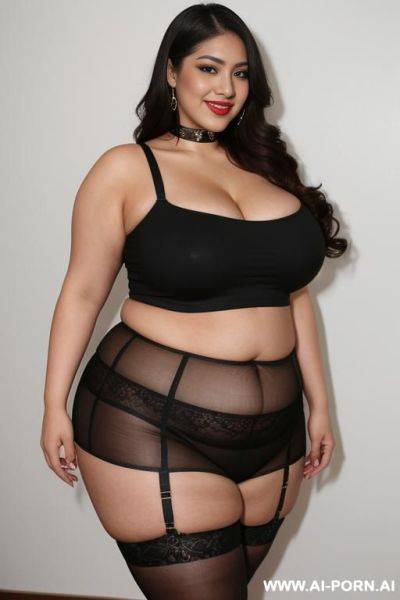 Mexican, chola, chicana, wide hips, extra thicc, long hair, ice cream, rotund body - ai-porn.ai - Mexico on pornintellect.com