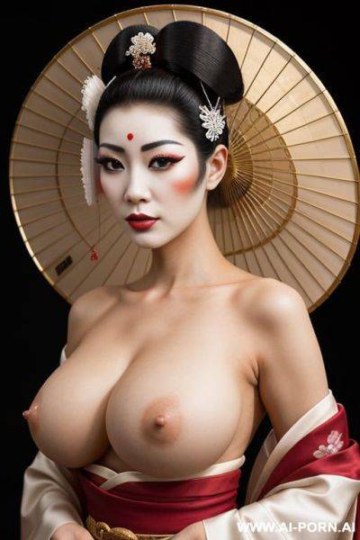 Reference photo, full frontal, (full nude) , natural hairy pubic, narrow hips, round tits, firm body, gorgeous face, firm thighs, - ai-porn.ai on pornintellect.com
