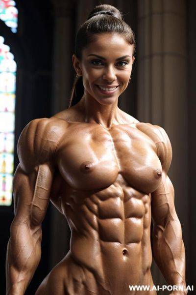 Skinniest extremely muscular bodybuilder, extreme trained abs, massive biceps, gigantic traps, round delts, widest lats, largest lean muscles ever, sexiest lean muscles, nude, pumped muscles, biggest - ai-porn.ai on pornintellect.com