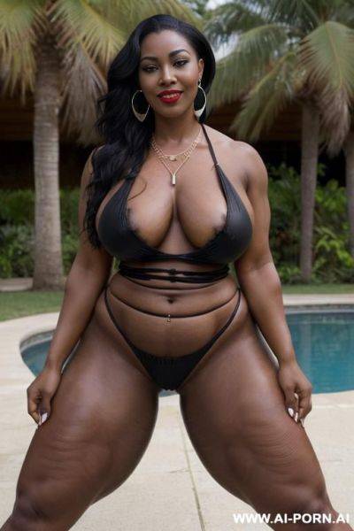 ((((boobs uncovered )))), black ethnicity, (((((extremely dark skin))))), (((((thick muscular legs))))), (((hairy pussy))), (((very long strong voluminous hair))), (((((medium teardrop boobs))))), (((sexy - ai-porn.ai on pornintellect.com