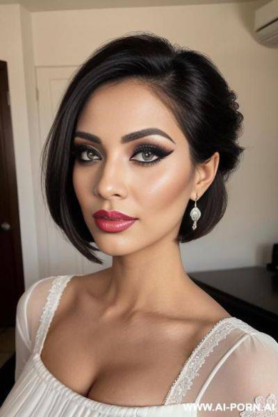 Extremely hot supermodel, mexican, bimbo, eyeliner, great makeup, big eyes - ai-porn.ai - Mexico on pornintellect.com
