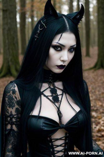 A sexy naked asian woman is bound in shibari style bondage with lots of rope. her hands are tied behind her back. - ai-porn.ai on pornintellect.com