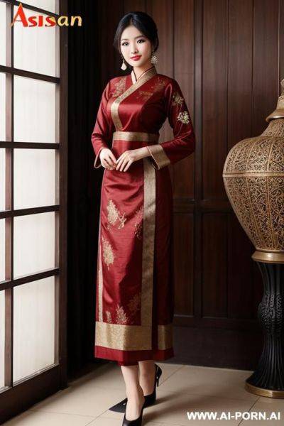 Aisan, traditional, vintage, dress - ai-porn.ai on pornintellect.com