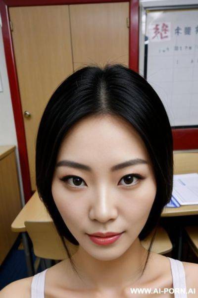 Beautiful teacher, pov, eye contact - ai-porn.ai on pornintellect.com