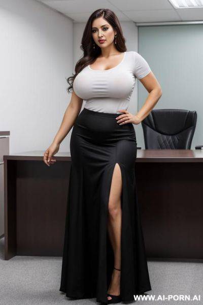 Long skirt, body, massive boobs - ai-porn.ai on pornintellect.com