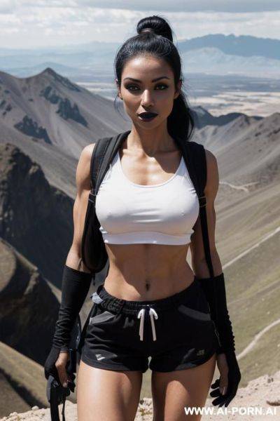 ((((only black clothes)))) ((((dark black goth make-up)))) ((((really white skin colour)))) - ai-porn.ai on pornintellect.com