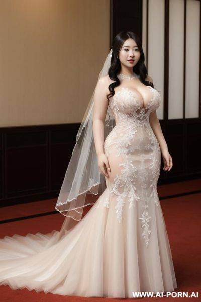 Transparent wedding dress - ai-porn.ai on pornintellect.com