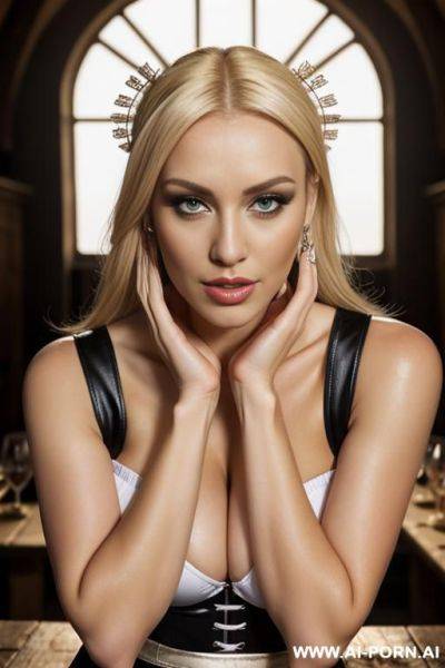 Cum facial on hot blonde woman - ai-porn.ai on pornintellect.com