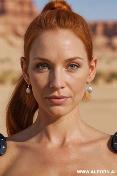 (((face closeup picture))) ((very prominent realistic protruding big wide fl-at ears stick out unusually)) ((wide big fla-t human ears)) (her own real ears are protruding so they stick wide out) - ai-porn.ai on pornintellect.com